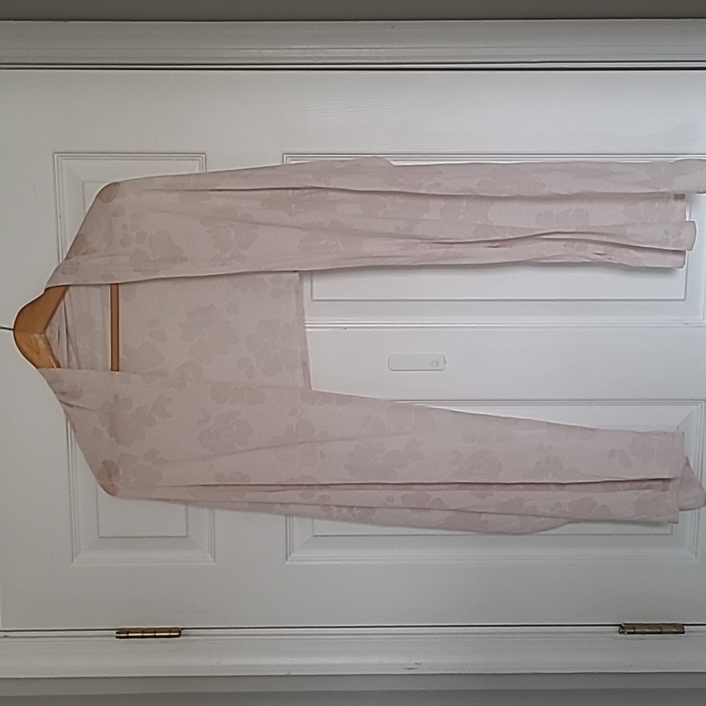 Ladies Scarf Beige Burnout Pattern